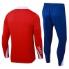 Paris Saint-Germain Sweat d'Entraînement Quarter-Zip 2024-25 Rouge Pour Homme